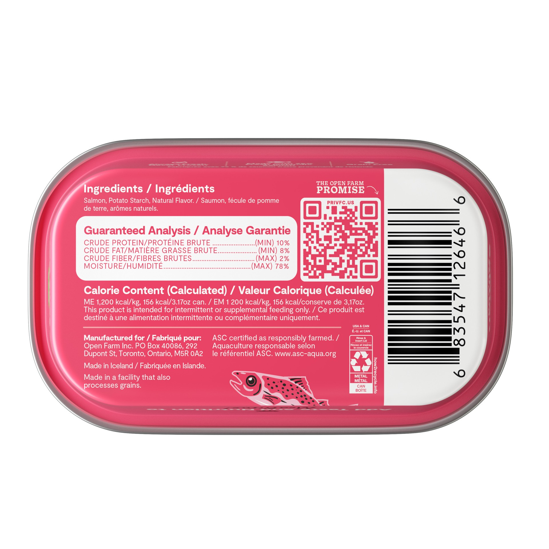 slide 2 of 2, OPEN FARM Salmon Recipe Topper for Cats 3.17 oz, 3.17 oz