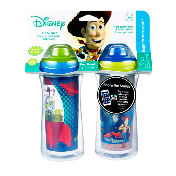 slide 1 of 1, Disney Toy Story Insulated Sippy Cups, 2 ct