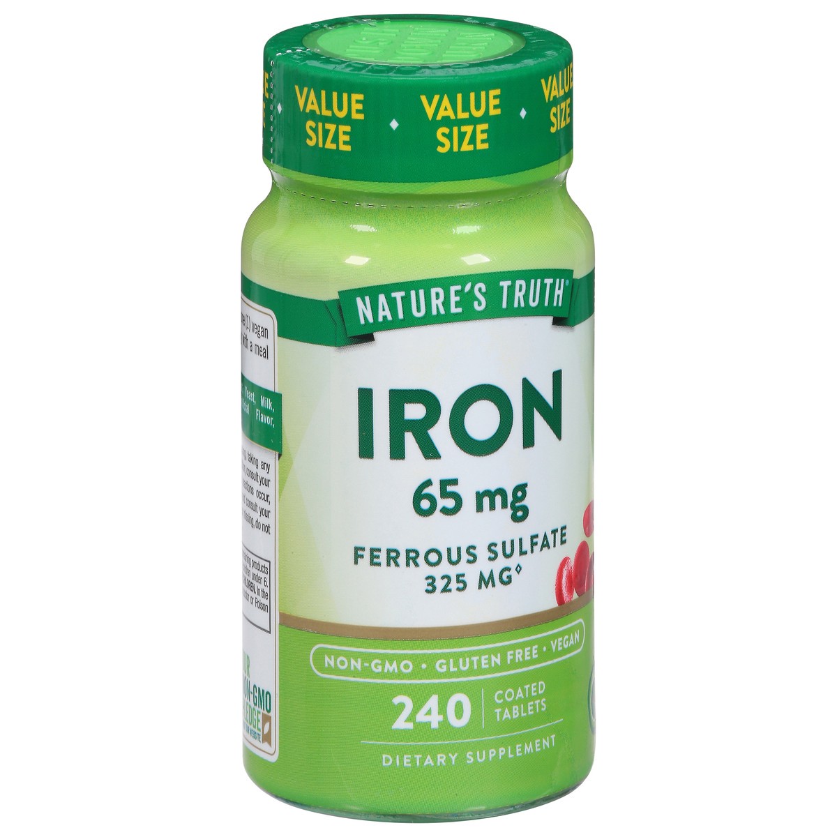 slide 9 of 13, Nature's Truth Iron 240 Tablets Value Size, 240 ct