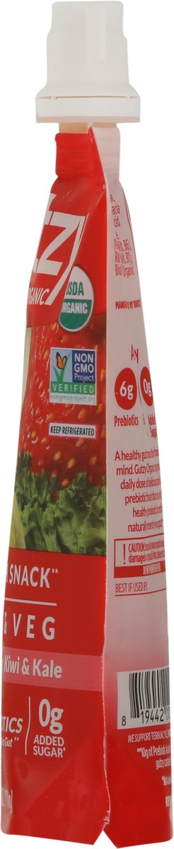 slide 3 of 9, Gutzy Organic Apple Strawberry Kiwi Kale Prebiotic Gut Health Snack 3.9 oz, 3.9 oz