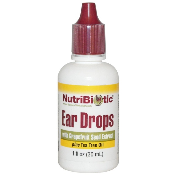 slide 1 of 1, Nutribiotic Ear Drops With Grapefruit Seed Extract Plus Tea Tree Oil, 1 fl oz