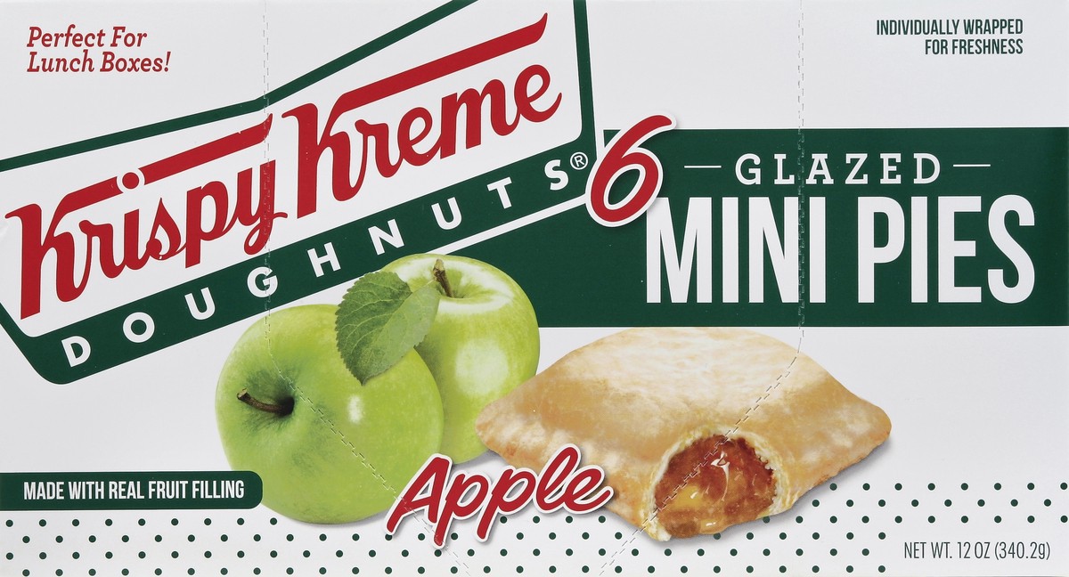 slide 4 of 4, Krispy Kreme Mini Apple Pies, 6 ct