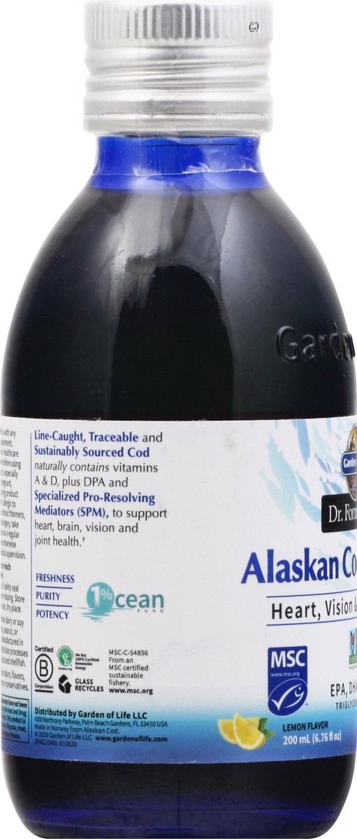 slide 7 of 9, Garden of Life Lemon Flavor Alaskan Cod Liver Oil 200 ml, 1 ct