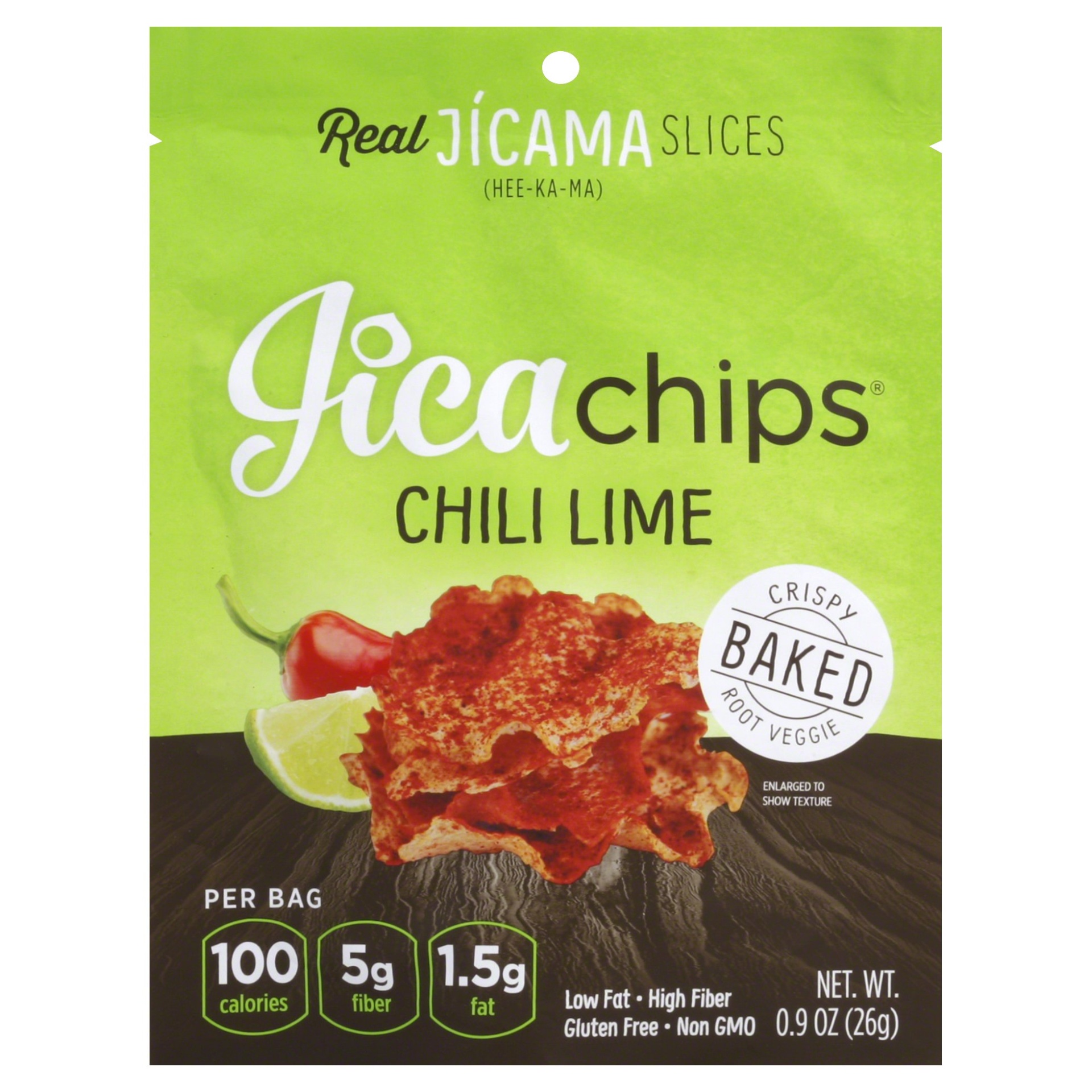 slide 1 of 2, Jica Chips Chili Lime, 0.9 oz