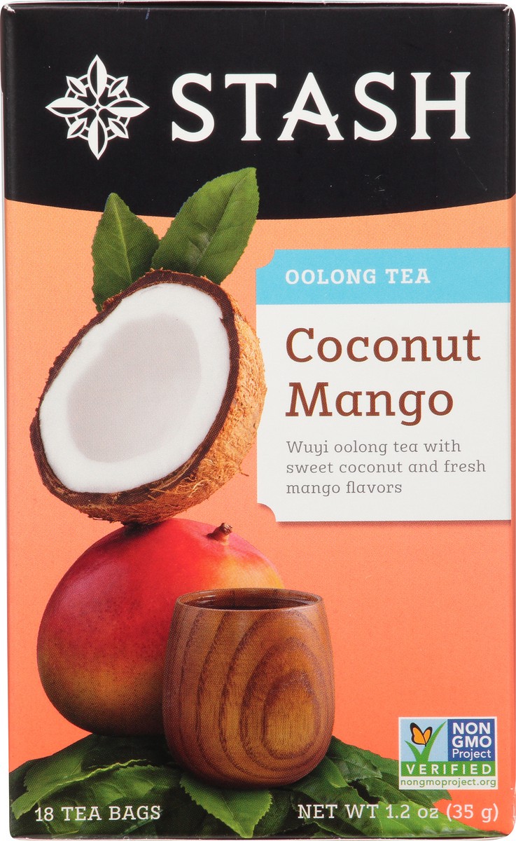 slide 8 of 9, Stash Oolong Tea Bags Coconut Mango, 18 ct