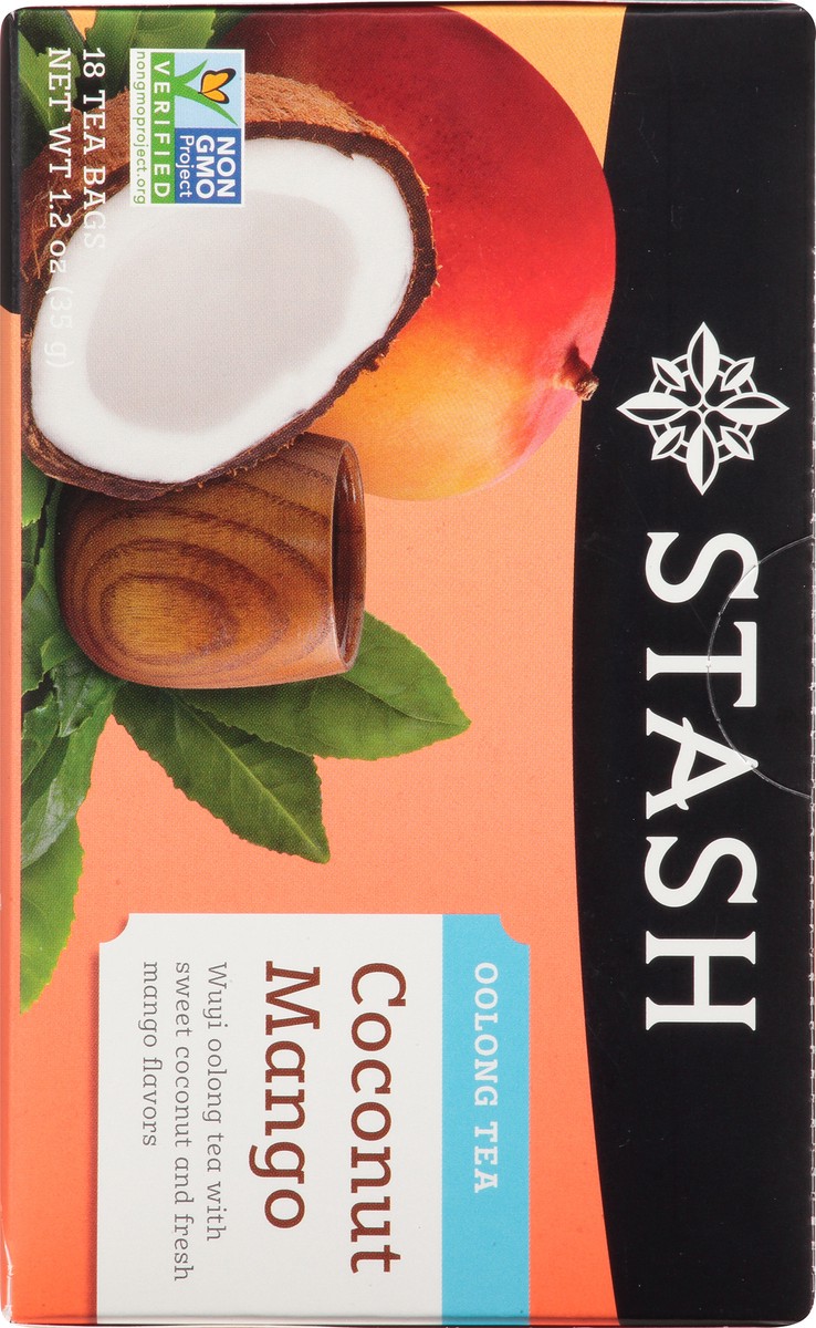 slide 9 of 9, Stash Oolong Tea Bags Coconut Mango, 18 ct