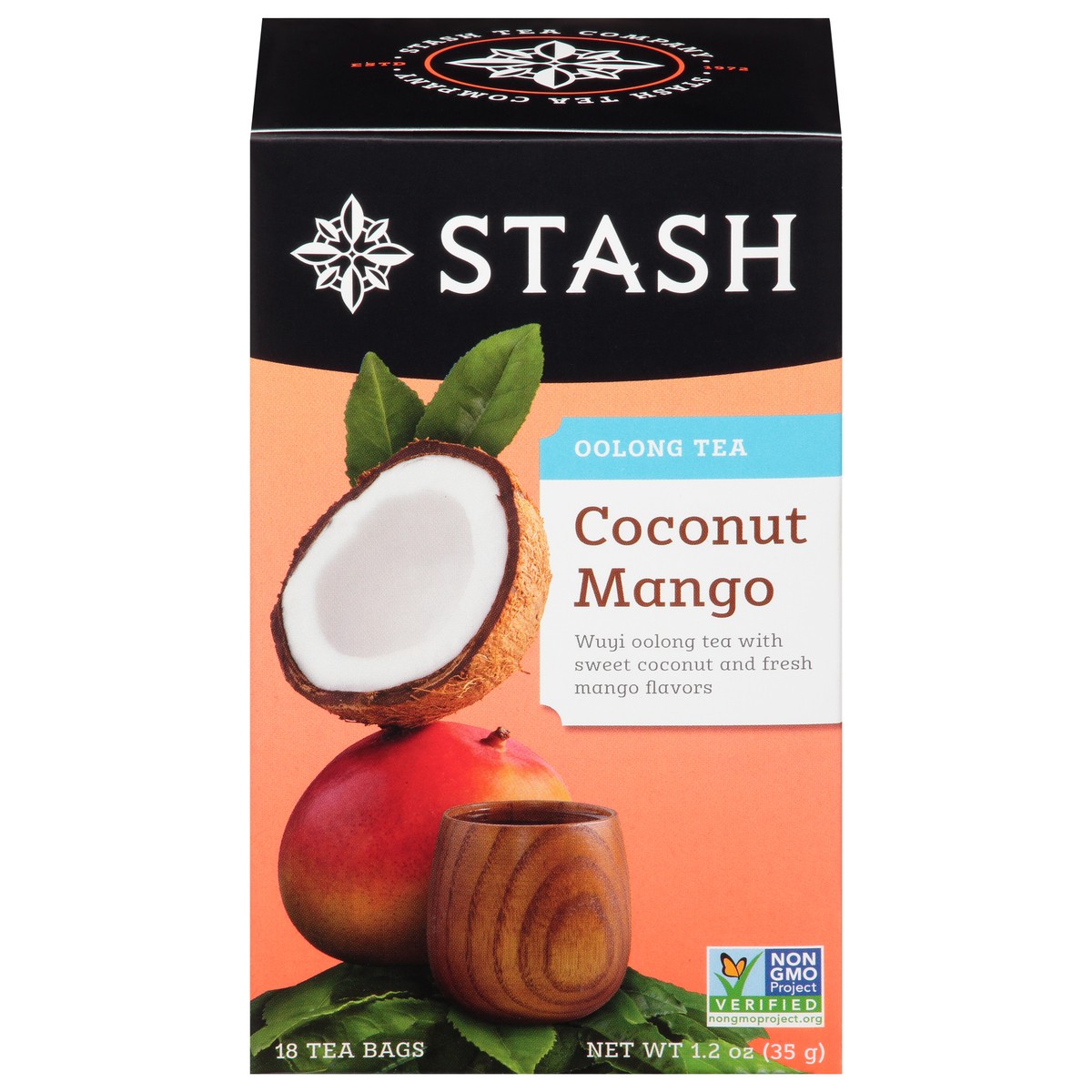 slide 1 of 9, Stash Oolong Tea Bags Coconut Mango, 18 ct