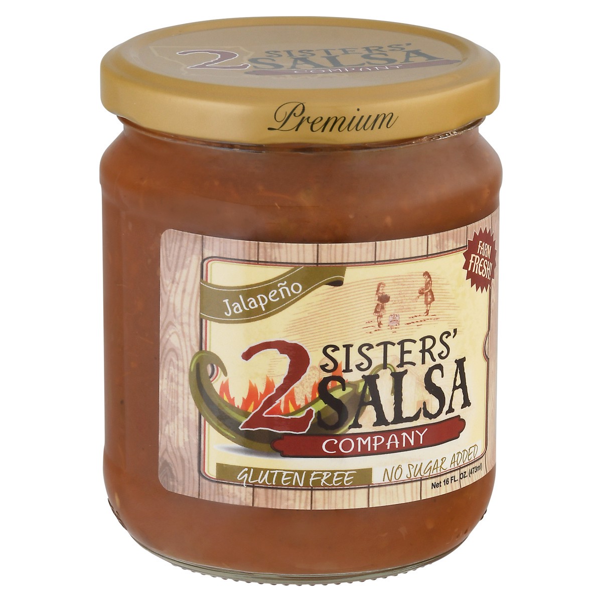 slide 4 of 13, 2 Sisters' Salsa Premium Jalapeno Salsa 16 fl oz, 16 fl oz