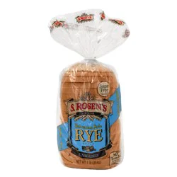 S. Rosen's Bohemian Style Rye Bread, Unseeded, Deli Style