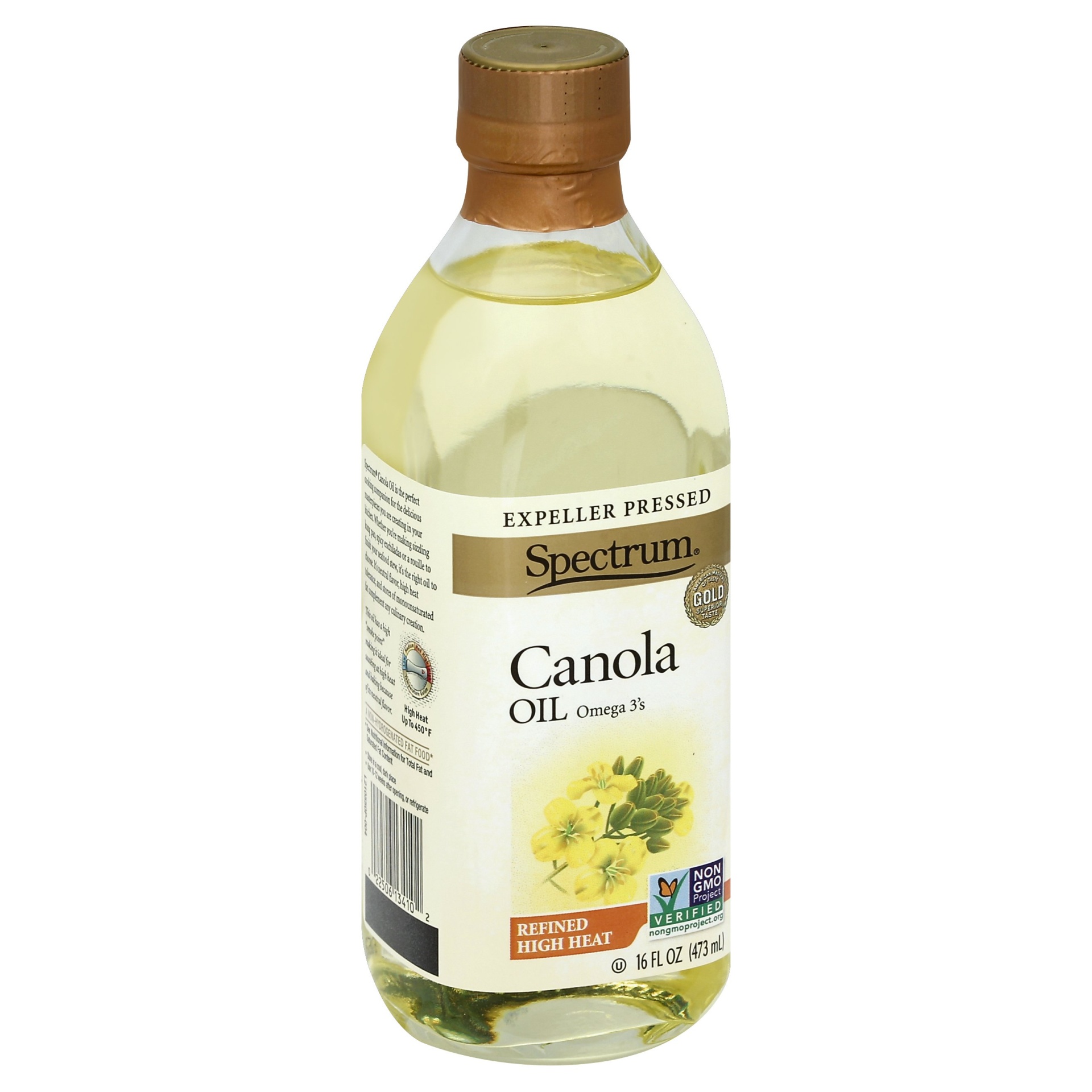 slide 1 of 11, Spectrum Culinary Canola Oil 16 fl. oz. Bottle, 16 fl oz