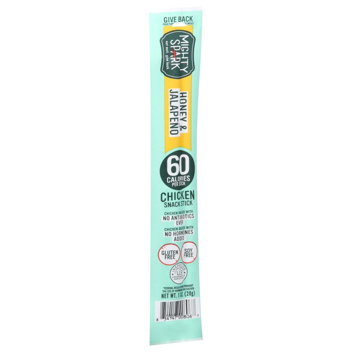 slide 5 of 12, Mighty Spark Honey &Jalapeno Chicken Snack Stick, 1 oz