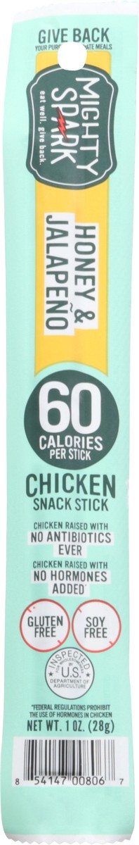 slide 9 of 12, Mighty Spark Honey &Jalapeno Chicken Snack Stick, 1 oz