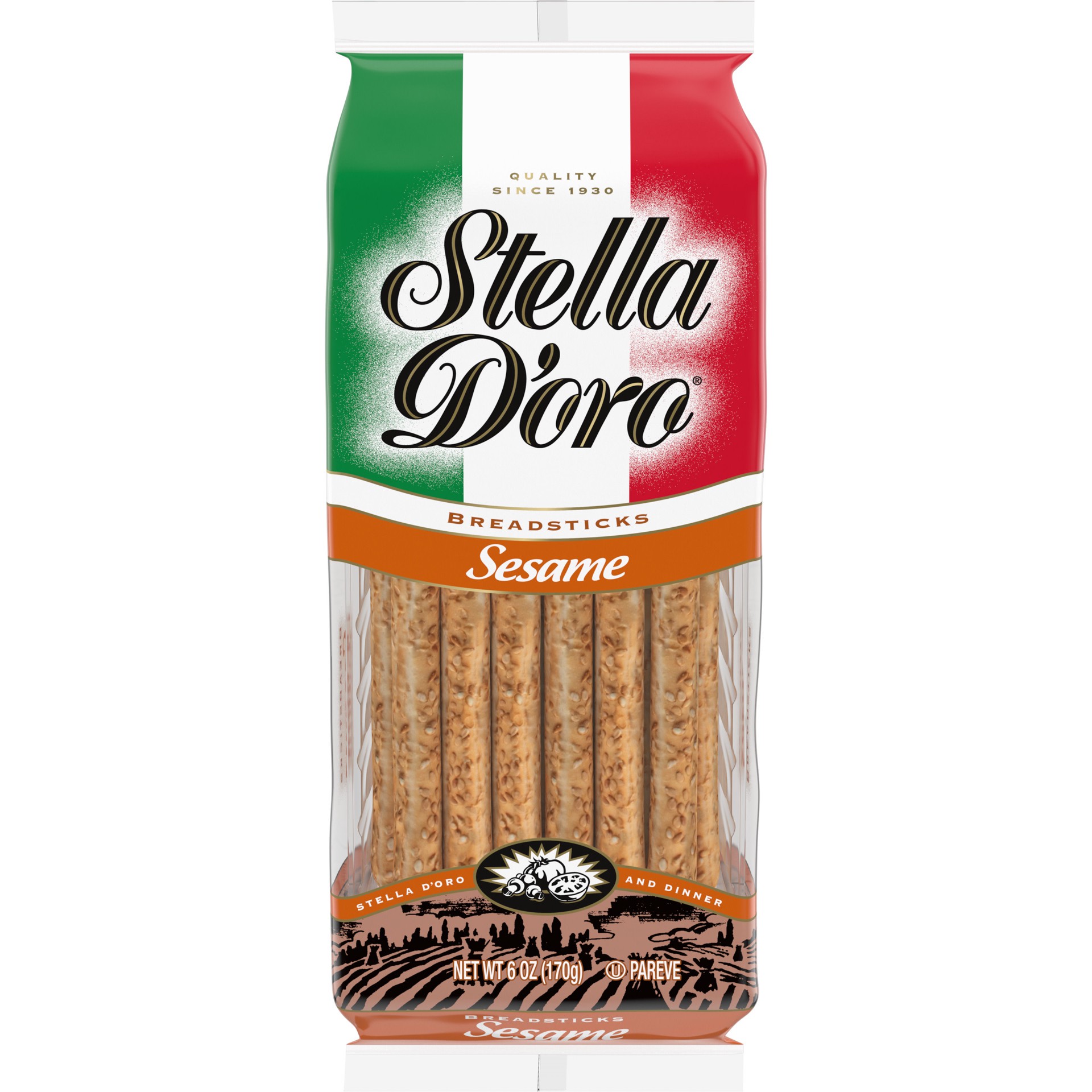 slide 1 of 5, Stella d'Oro Sesame Breadsticks, 6 Oz, 6 oz