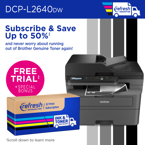 slide 2 of 8, Brother Dcp-L2640Dw Compact Wireless Laser Monochrome Multi-Function Printer, 1 ct