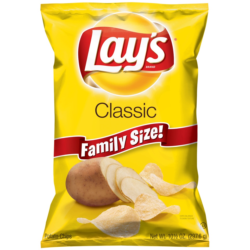 slide 1 of 5, Lay's Classic Potato Chips, 10.5 oz