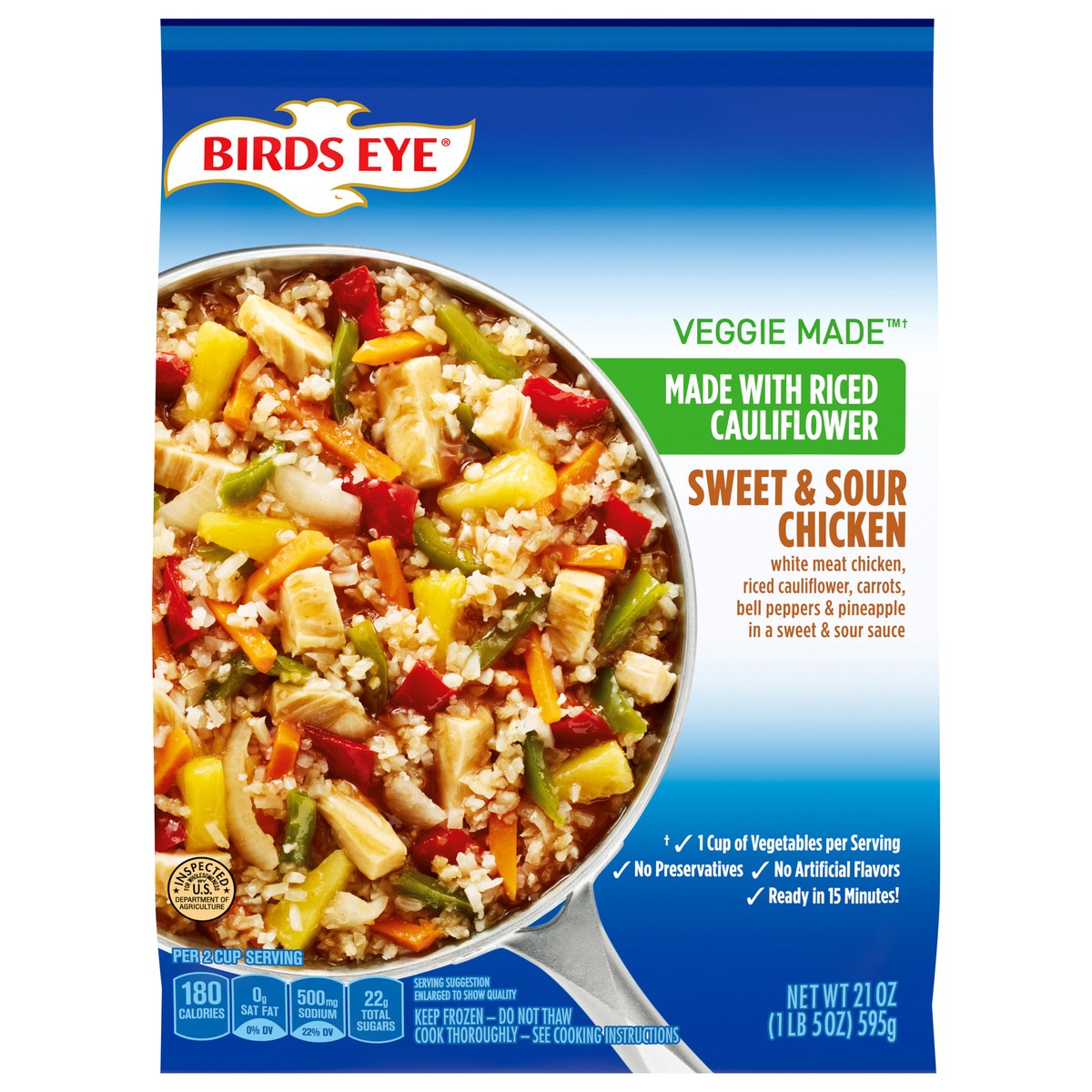 slide 1 of 10, Birds Eye Veggie Made Sweet & Sour Chicken 21 oz, 21 oz