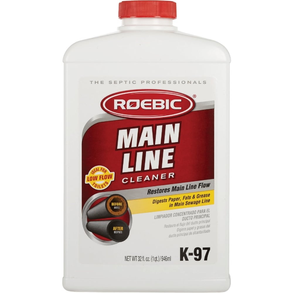 slide 1 of 1, Roebic Main Line Drain Cleaner, 32 fl oz