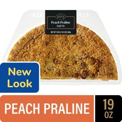 Private Selection Peach Praline Half Pie, 19 oz