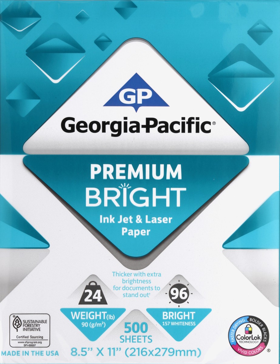 slide 2 of 4, Georgia-Pacific Paper 500 ea, 500 ct; 24 lb