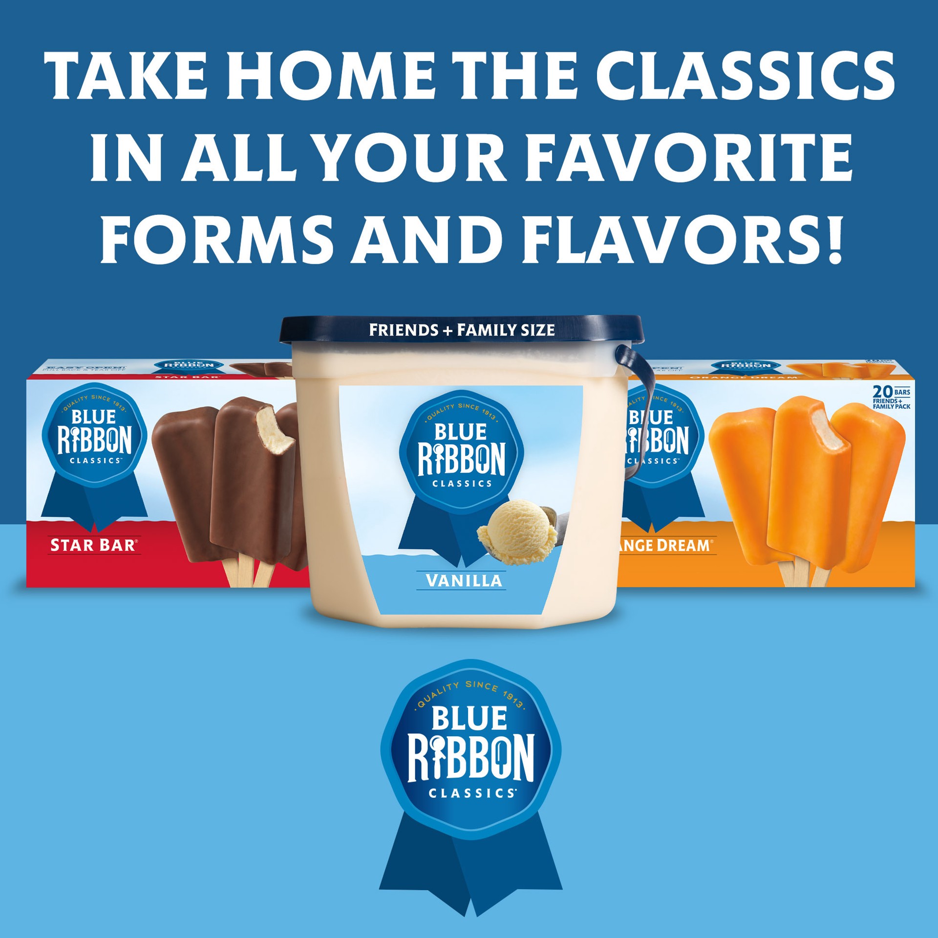 slide 3 of 5, Blue Ribbon Classics Chocolate Chip Cookie Dough Frozen Dessert, 48 fl oz, 48 fl oz