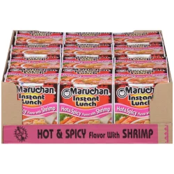 Maruchan Instant Lunch Hot & Spicy Flavor with Shrimp Ramen Noodle Soup - 12 ct; 2.25 oz