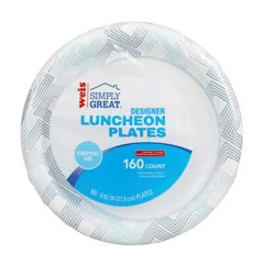 Weis Quality Designer Luncheon 160CT Paper Plates