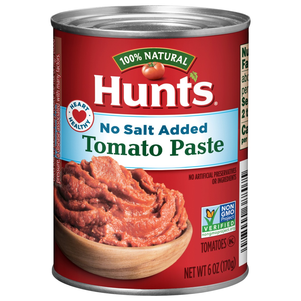 slide 1 of 5, Hunt's No Salt Added Tomato Paste 6 oz, 6 oz