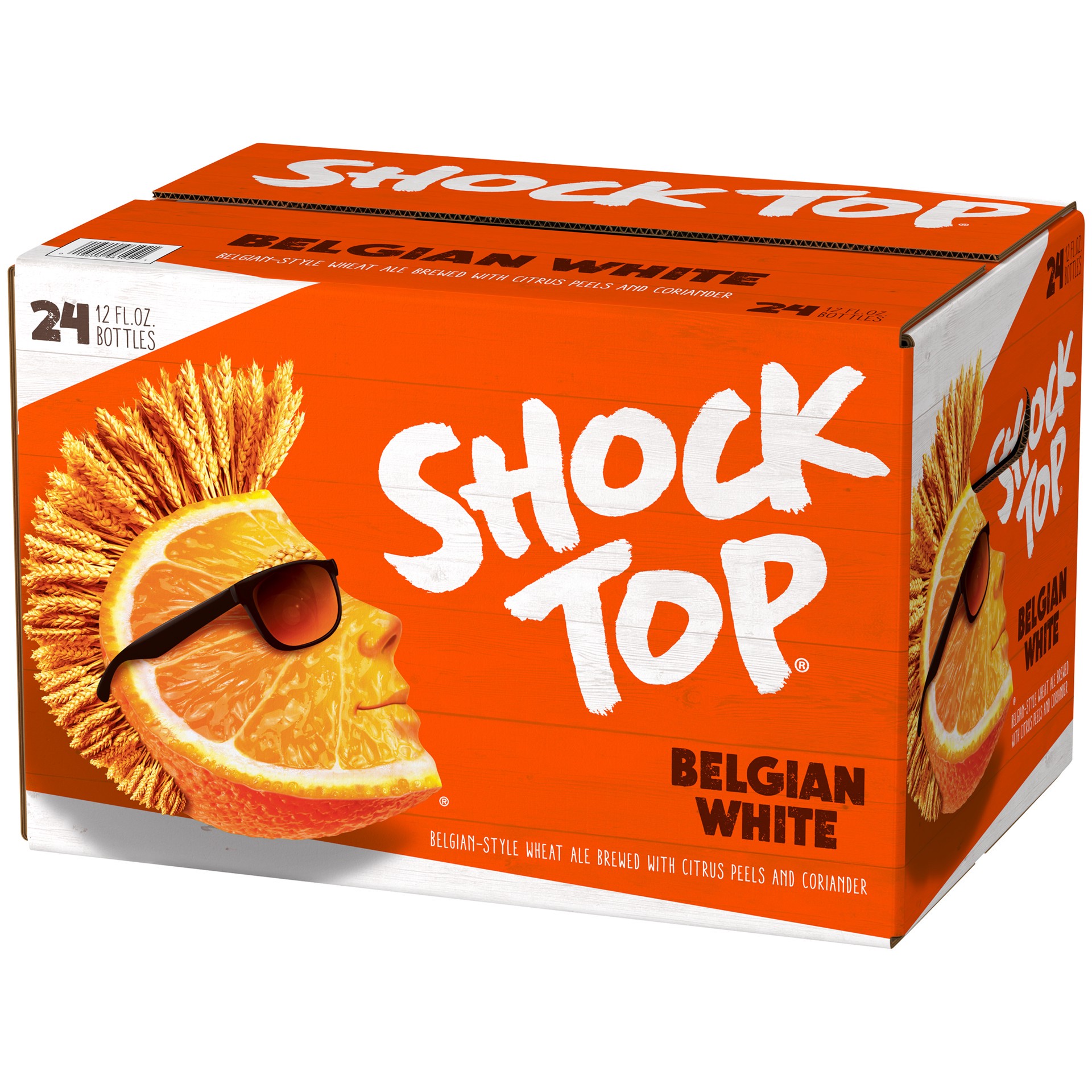 slide 2 of 3, Shock Top 24 Pack Belgian White Beer 24 ea, 24 ct; 12 oz