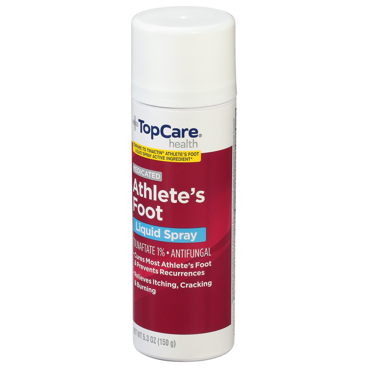 slide 3 of 9, TopCare Health Medicated Athlete's Foot Liquid Spray 5.3 oz, 5.3 oz