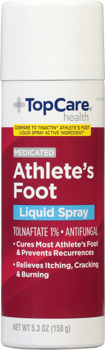 slide 6 of 9, TopCare Health Medicated Athlete's Foot Liquid Spray 5.3 oz, 5.3 oz