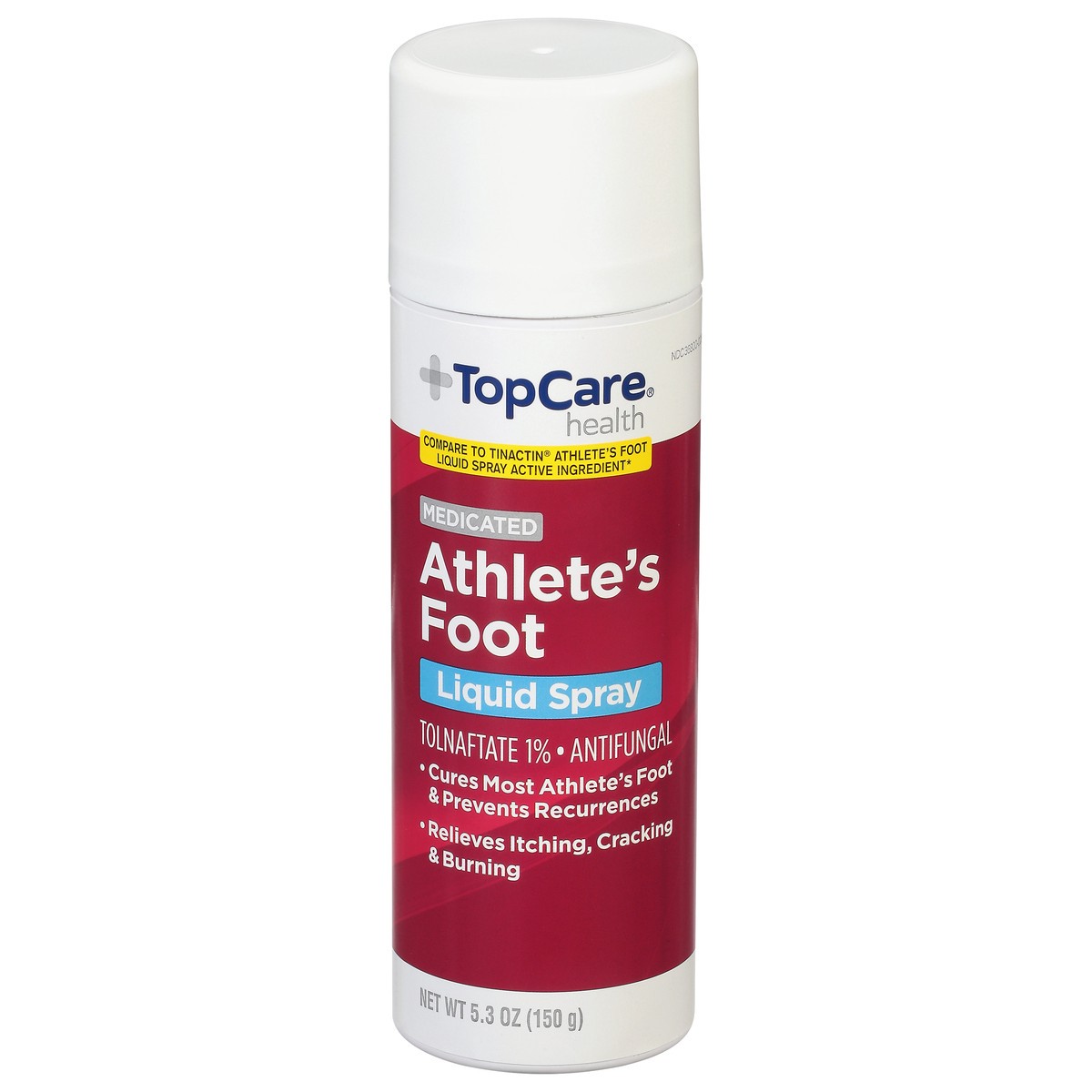 slide 1 of 9, TopCare Health Medicated Athlete's Foot Liquid Spray 5.3 oz, 5.3 oz