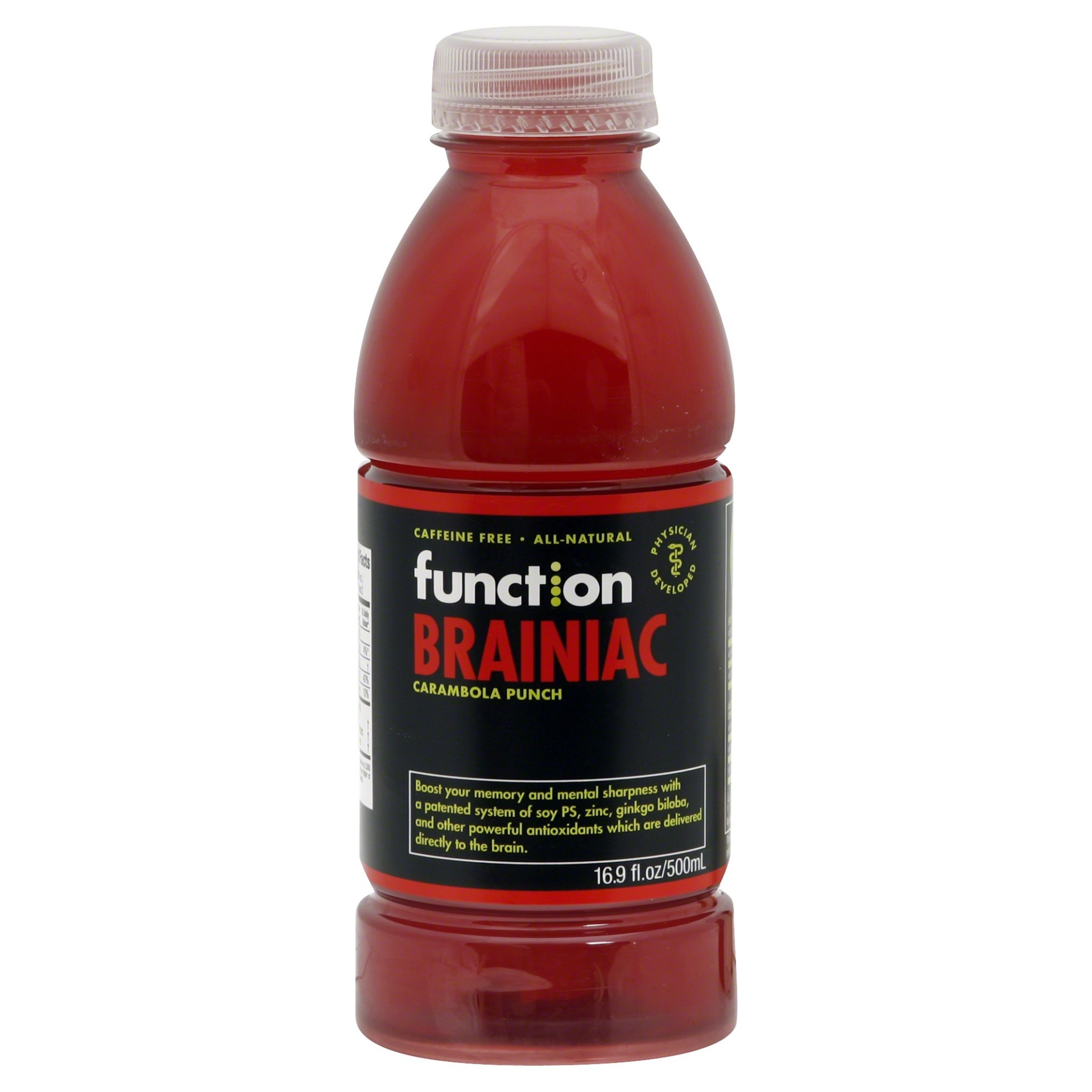 slide 1 of 1, function Brainiac, Carambola Punch, 16.9 oz