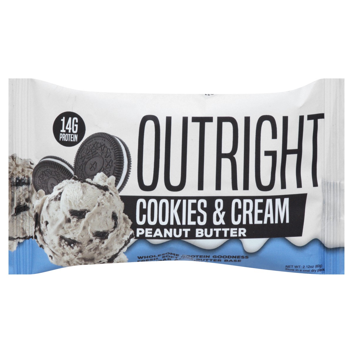 slide 7 of 13, Outright Cookies & Cream Peanut Butter Protein Bar 2.12 oz, 2.12 oz