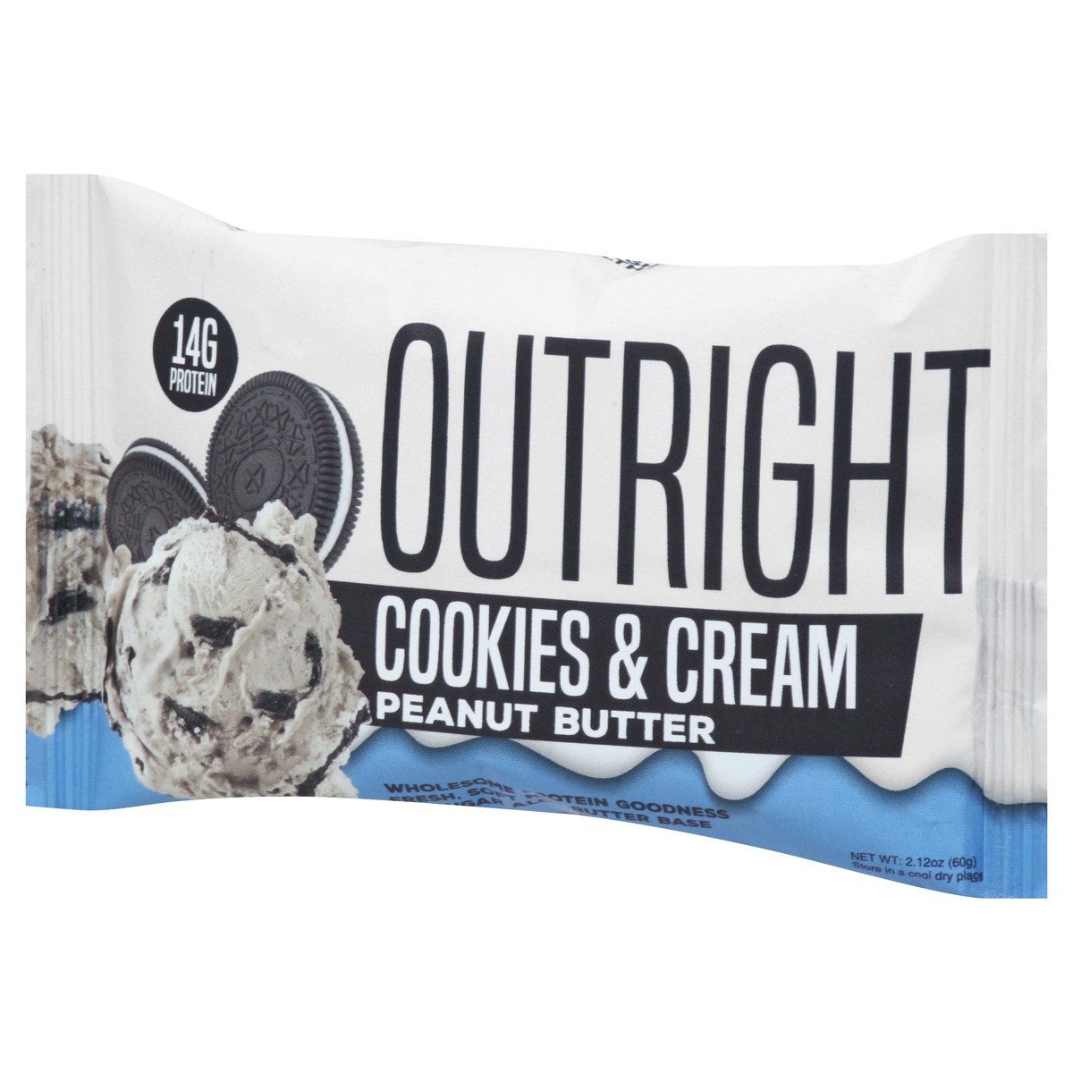 slide 11 of 13, Outright Cookies & Cream Peanut Butter Protein Bar 2.12 oz, 2.12 oz
