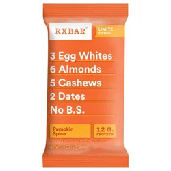 RXBAR Protein Bars, Protein Snack, Snack Bars, Pumpkin Spice, 1.8oz Bar, 1 Bar