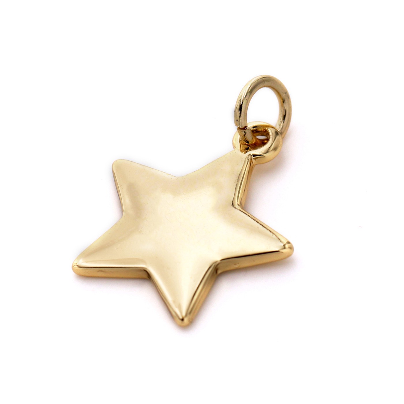 slide 3 of 4, Charmalong 14k Gold Plated Star Charm By Bead Landing, 0.8 in x 0.6 in x 0.2 in