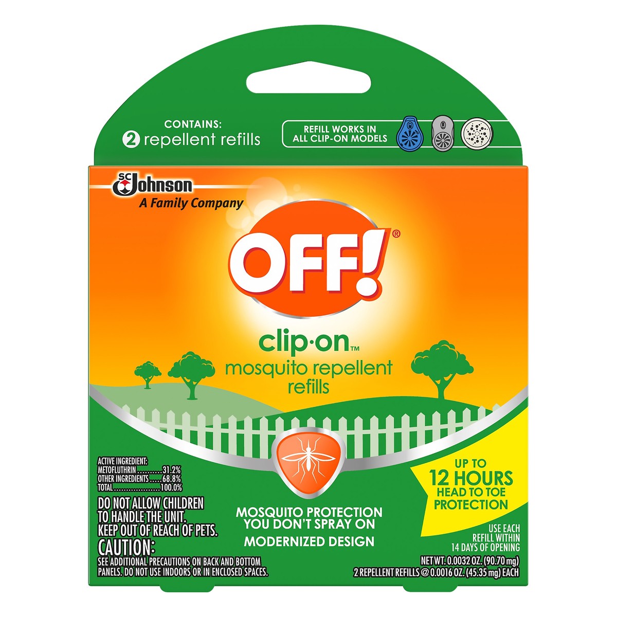 slide 5 of 5, Off Clip-On Refills Mosquito Repellent 2 ea, 2 ct