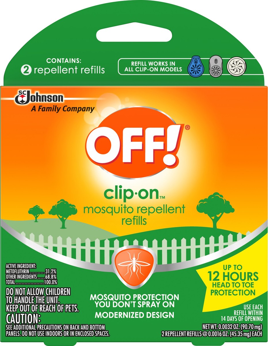 slide 1 of 5, Off Clip-On Refills Mosquito Repellent 2 ea, 2 ct