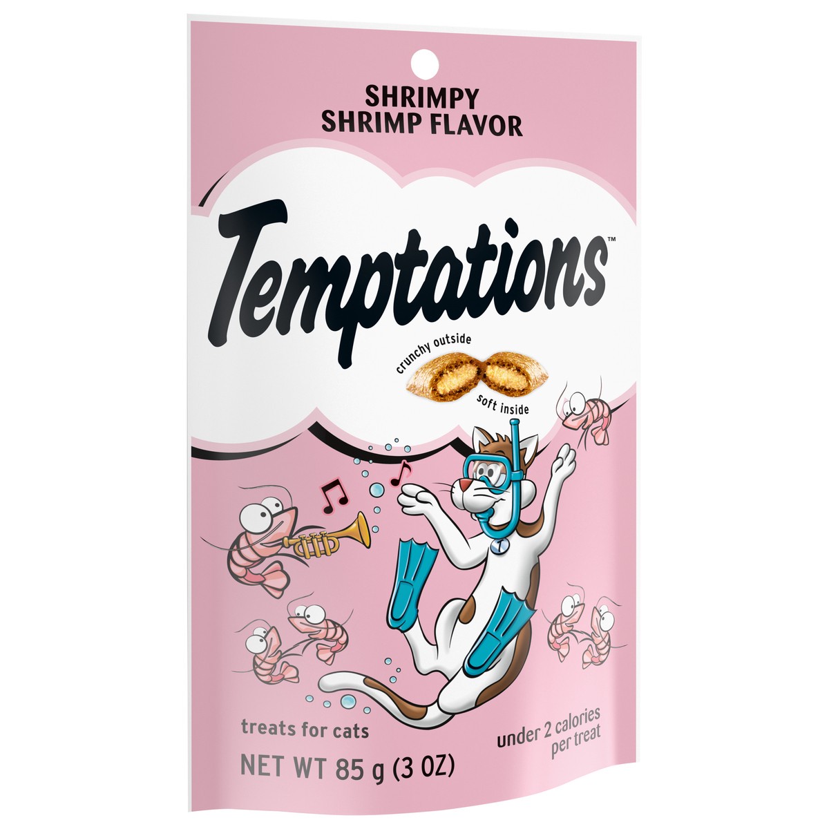 slide 10 of 15, Temptations Shrimpy Shrimp Flavor Treats for Cats 3 oz, 3 oz