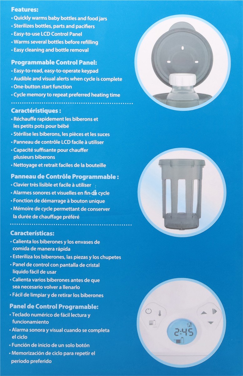 slide 7 of 11, Dr. Brown's Dr. Brown''s™ Deluxe Bottle Warmer and Sterilizer, 1 ct