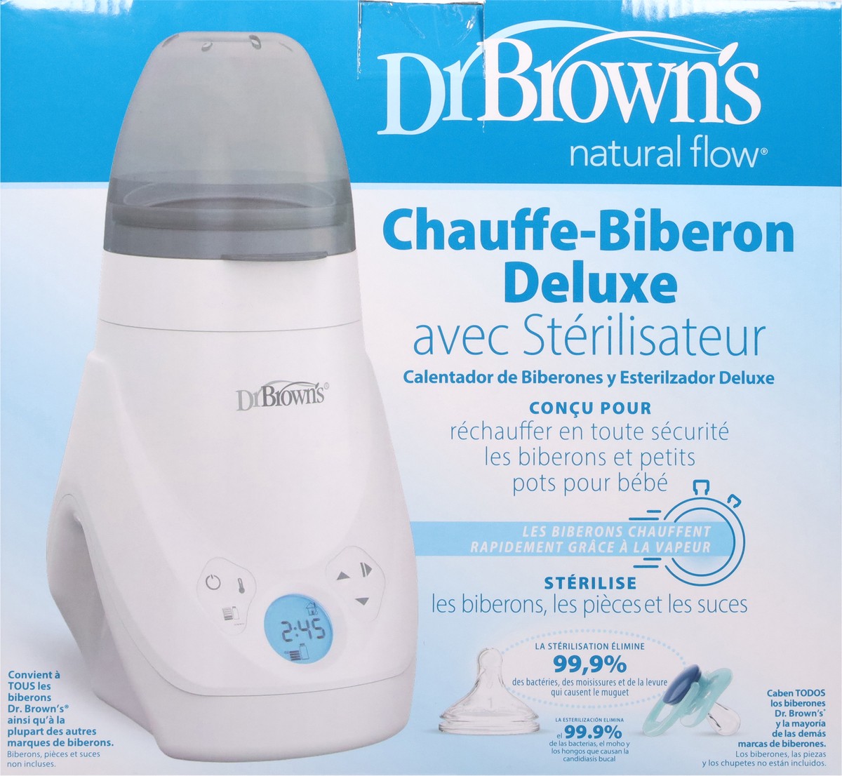 slide 9 of 11, Dr. Brown's Dr. Brown''s™ Deluxe Bottle Warmer and Sterilizer, 1 ct