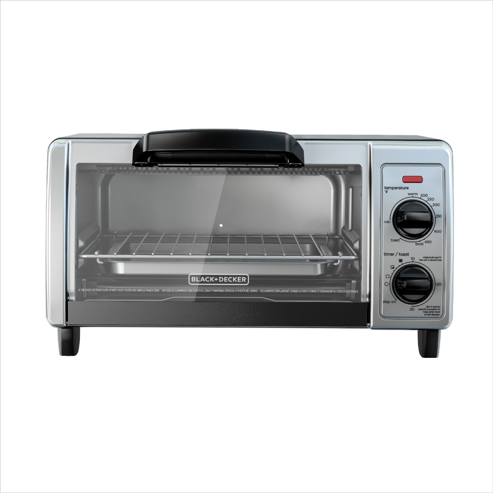 slide 1 of 1, Black + Decker Toaster Oven - Silver, 1 ct