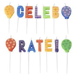 Papyrus Birthday Candles, Celebration - 14 ct