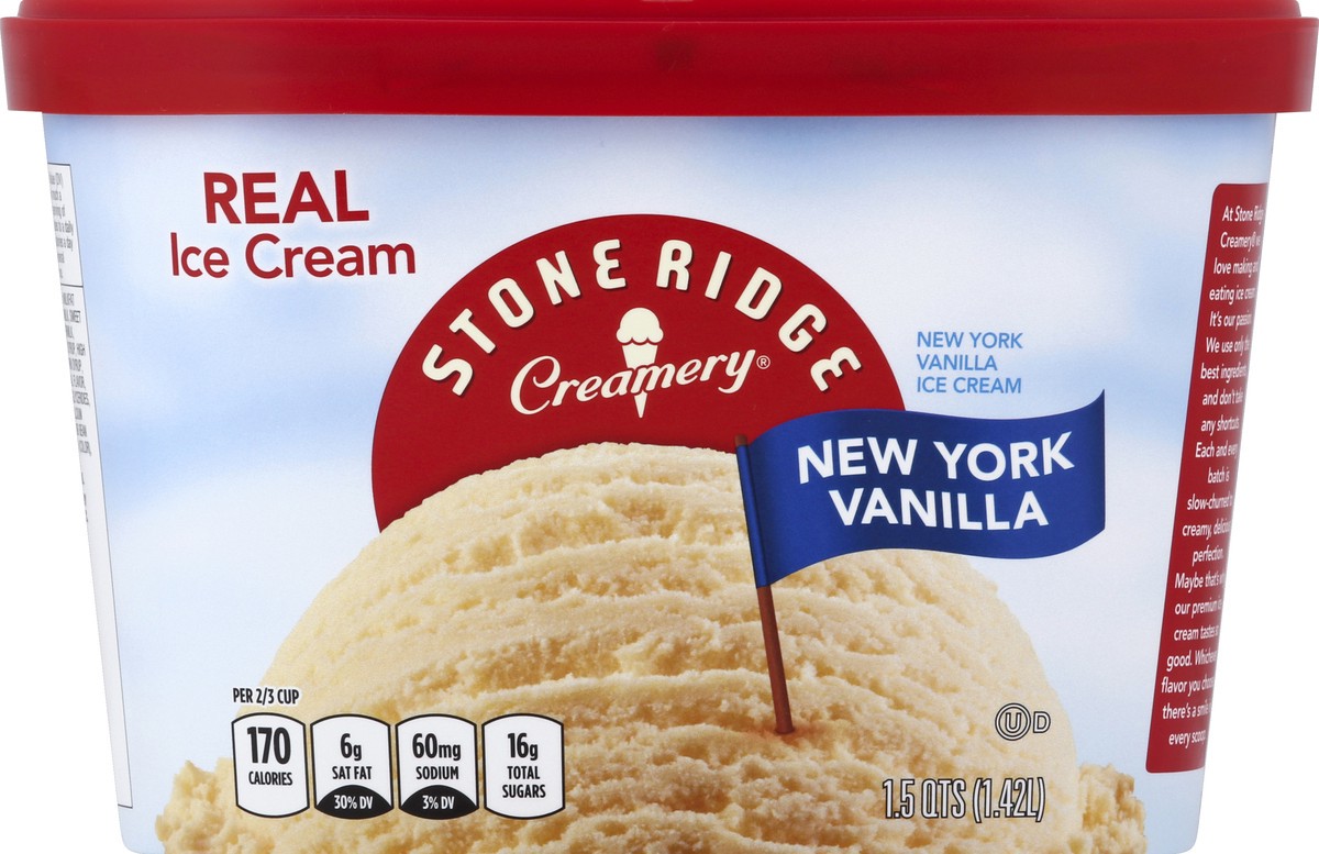 slide 5 of 7, Stone Ridge Creamery New York Vanlla Ice Cream, 48 fl oz