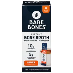 Bare Bones Instant Ramen Flavored Bone Broth - 8 x 0.53 oz Packets