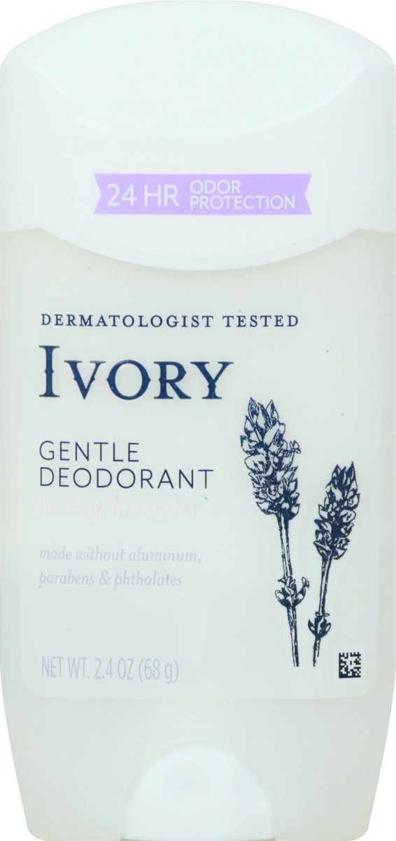 slide 6 of 9, Ivory Gentle Deodorant, Hint of Lavender, 2.4oz, 2.4 oz