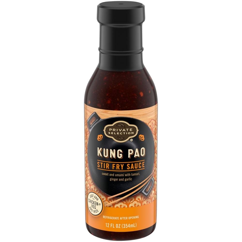 slide 1 of 1, Private Selection Kung Pao Stir Fry Sauce, 12 fl oz