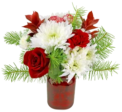 Bloom Haus Festive Flurries Floral Arrangement