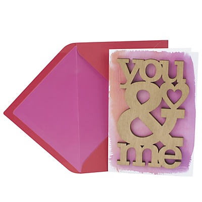 slide 1 of 1, Hallmark Laser-cut Wood You and Me Signature Valentine's Day Greeting Card, 1 oz