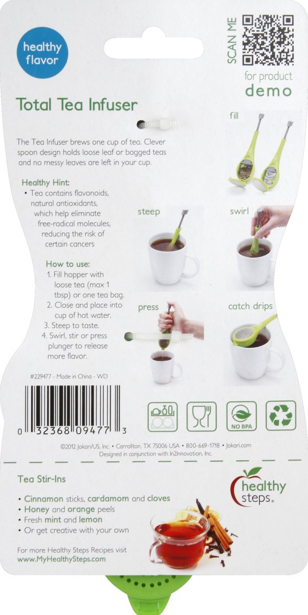slide 3 of 3, Healthy Steps Total Tea Infuser 1 ea, 1 ct